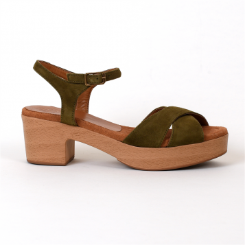 sandales & nu-pieds iram olive Unisa
