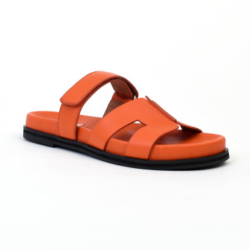 sandales & nu-pieds 525 z40 vk orange bibi lou