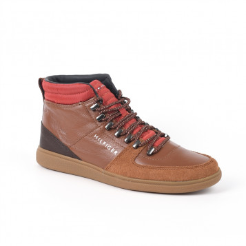 baskets core hicking inspired cupsole cognac tommy hilfiger