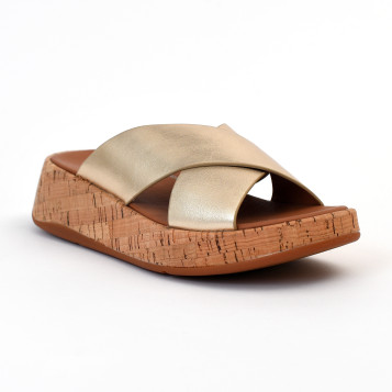 sandales & nu-pieds f-mode /cork flatform cross platine Fitflop