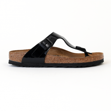 sandales & nu-pieds gizeh vernis noir/blanc/ocean Birkenstock